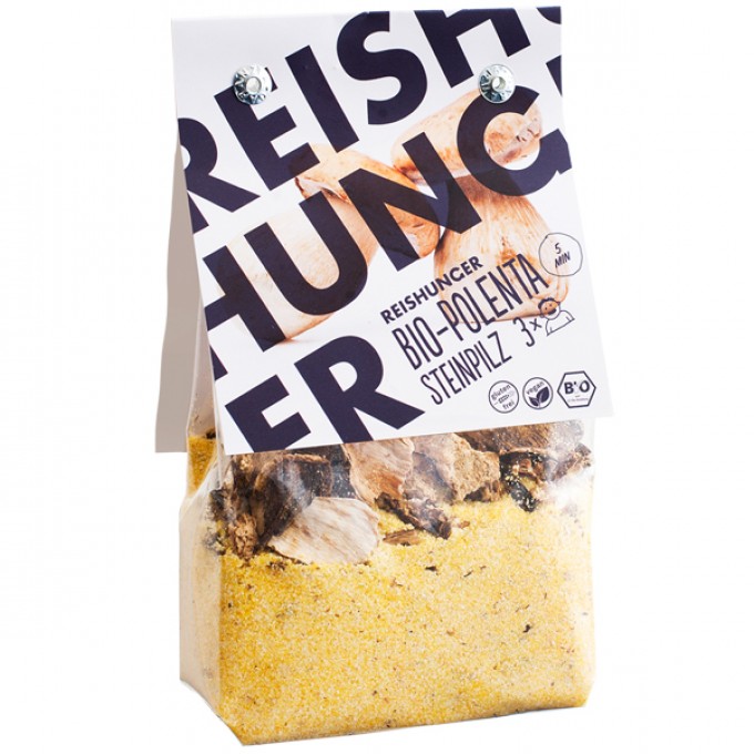 Reishunger Polenta Fertigmischung mit Steinpilzen (Bio) Reishunger Polenta Fertigmischung mit Steinpilzen (Bio)