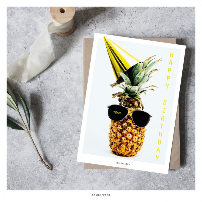 designfeder | Postkarte Happy Birthday designfeder | Postkarte Happy Birthday