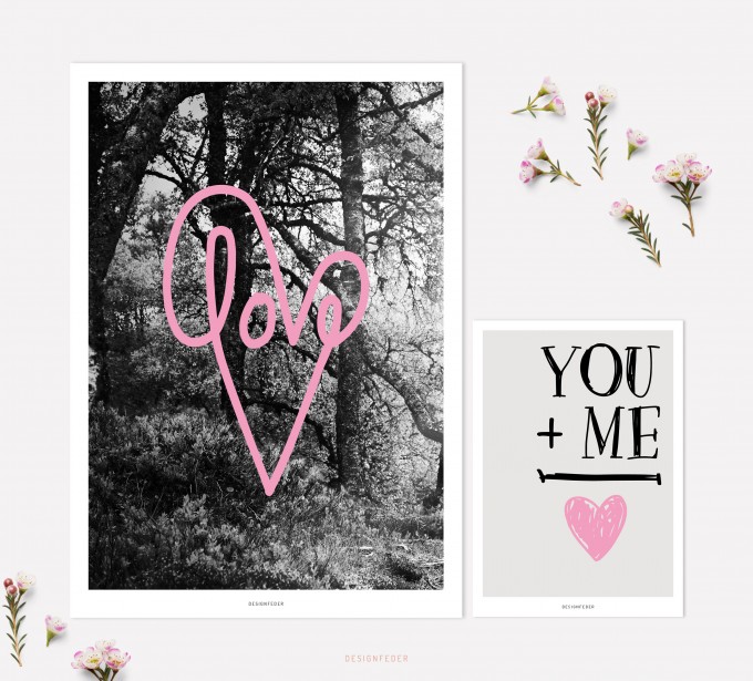 designfeder | Poster & Postkarte Love designfeder | Poster & Postkarte Love