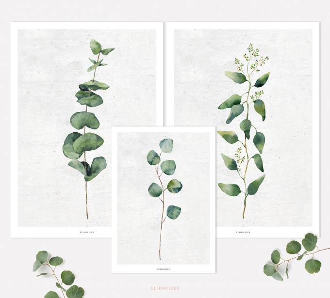 designfeder | Poster Pflanze Urban Jungle No.1+2+3 designfeder | Poster Pflanze Urban Jungle No.1+2+3