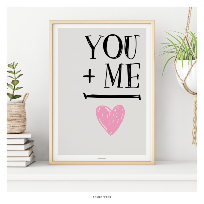 designfeder | Poster You + Me designfeder | Poster You + Me