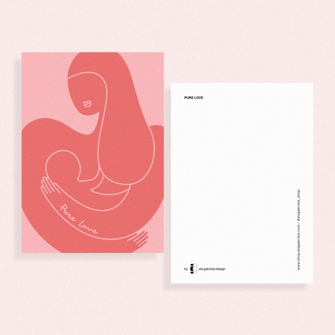 ela gabriela design "Pure Love" – Postkarte