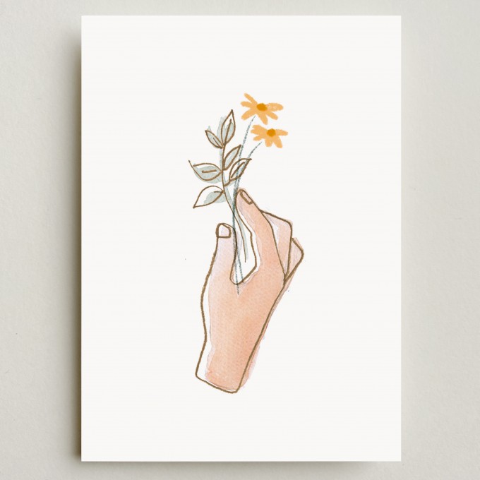 Farina Kuklinski • Poster A4 • flowers in my hand, 2