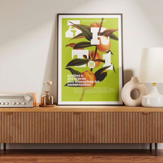 Grundrechte-Poster, Art. 1 Grundrechte-Poster, Art. 1