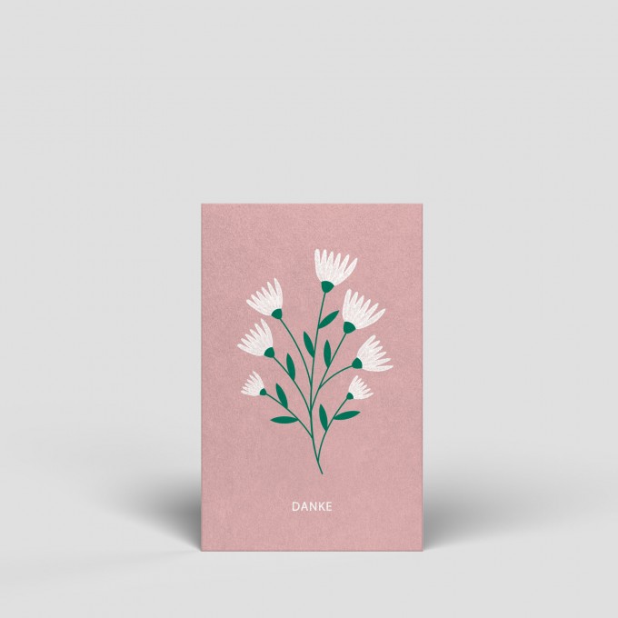 Midikarte - Danke - Nr. 140 - Naturbedacht