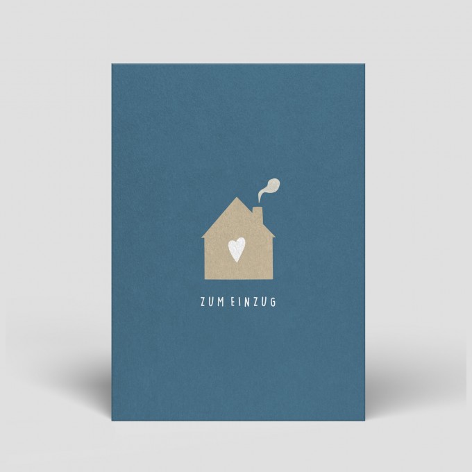 Postkarte - Zum Einzug - Nr. 43 - Naturbedacht