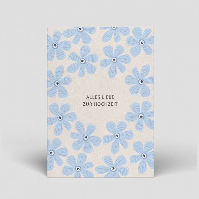 Postkarte - Hochzeit - Blumen - Nr. 99 - Naturbedacht