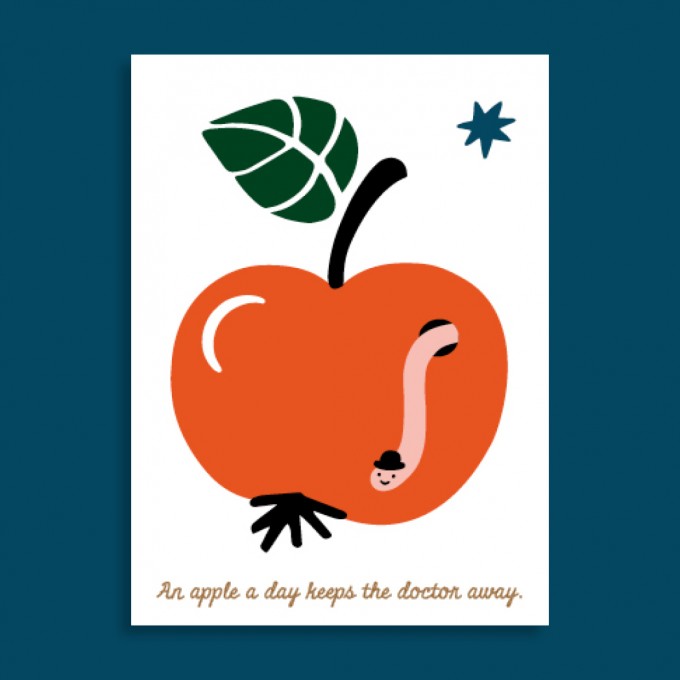 Family Tree Shop / Postkarte / Gesunder Wurm Family Tree Shop / Postkarte / Gesunder Wurm