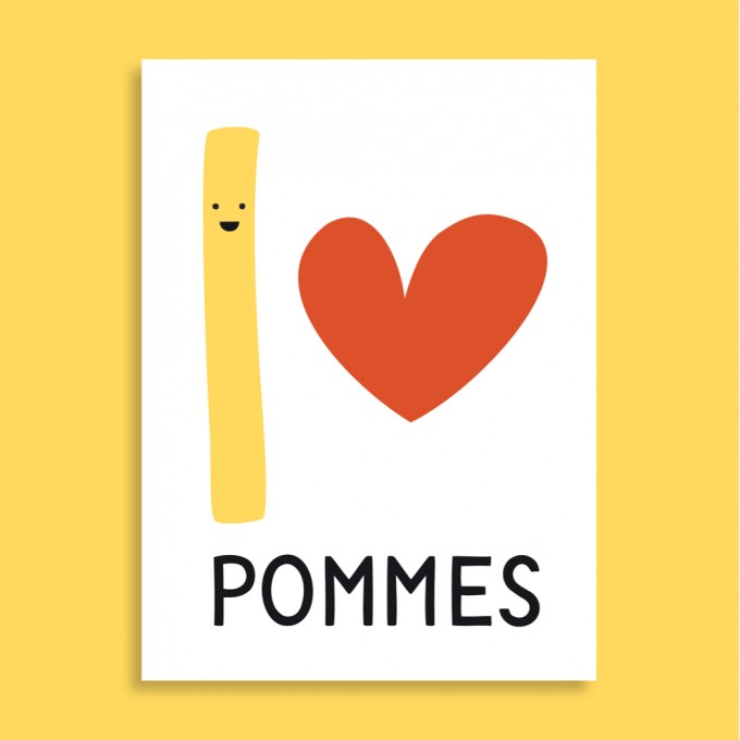Family Tree Shop / Postkarte / I love Pommes Family Tree Shop / Postkarte / I love Pommes