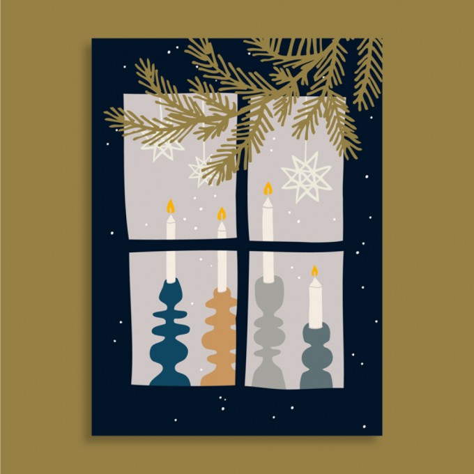 Family Tree Shop / Postkarte / Weihnachten zuhause Family Tree Shop / Postkarte / Weihnachten zuhause
