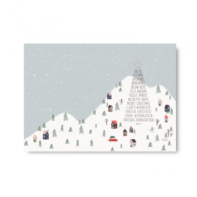 melike Postkarte driving home for Christmas melike Postkarte driving home for Christmas