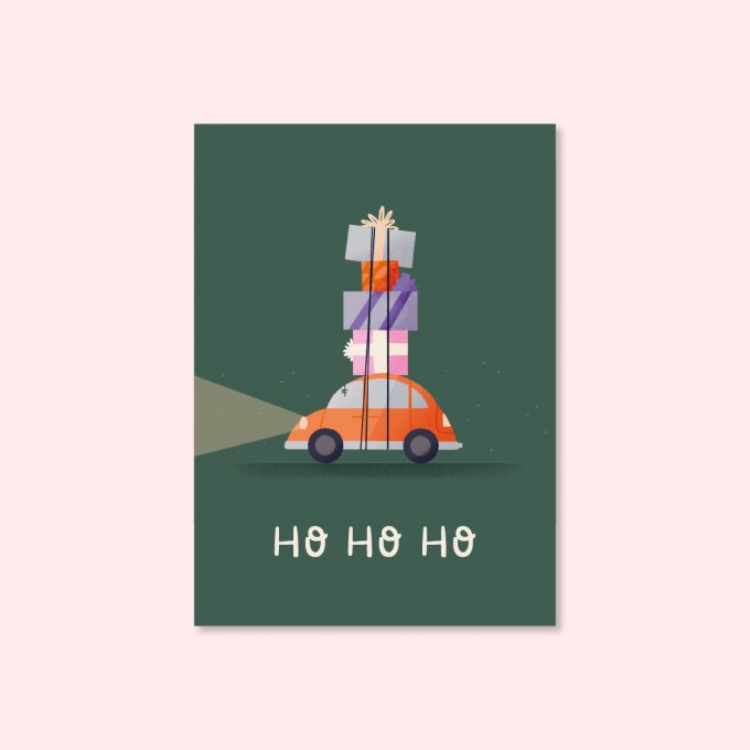 Ho ho ho / Postkarte A6 / Svea Hansohn Illustration