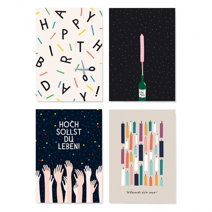 Family Tree Shop / Postkarten-Set / Geburtstag Family Tree Shop / Postkarten-Set / Geburtstag