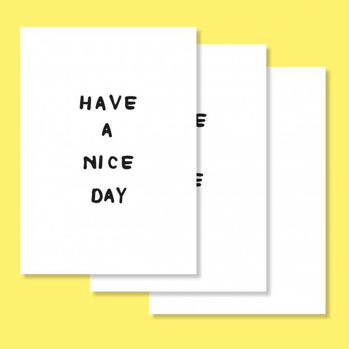 zita products - Postkarten Set "Have a nice Day"