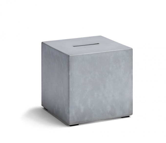 Korn Produkte Spardose „Big Block“ aus Beton Korn Produkte Spardose „Big Block“ aus Beton