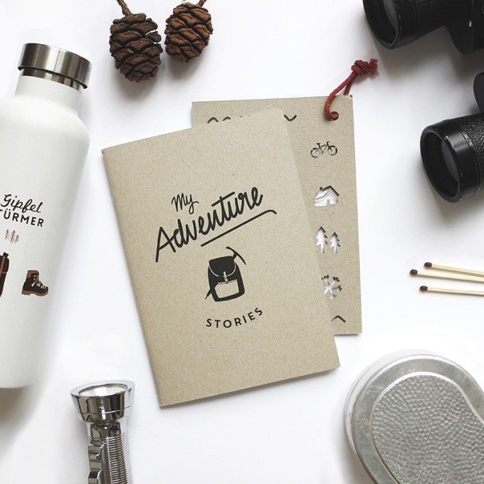 Roadtyping "My Adventure Stories" Reisetagebuch mit Schablone | Din A5 Roadtyping "My Adventure Stories" Reisetagebuch mit Schablone | Din A5