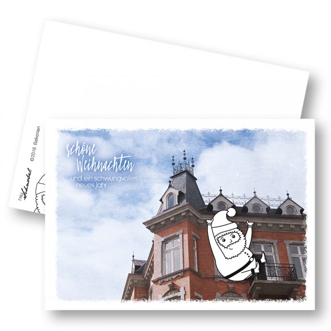 Frau Schnobel Grafik
XMAS Weihnachtspostkarten "Balkonien" // Weihnachtskarte
5er Set Frau Schnobel Grafik
XMAS Weihnachtspostkarten "Balkonien" // Weihnachtskarte
5er Set