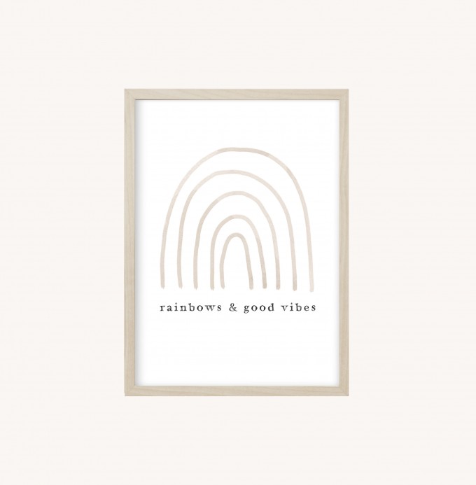 Kruth Design POSTER / RAINBOWS & GOOD VIBES Kruth Design POSTER / RAINBOWS & GOOD VIBES