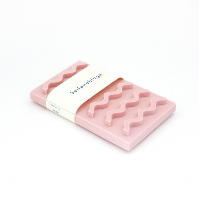 Seifenablage / rosa / objet vague Seifenablage / rosa / objet vague