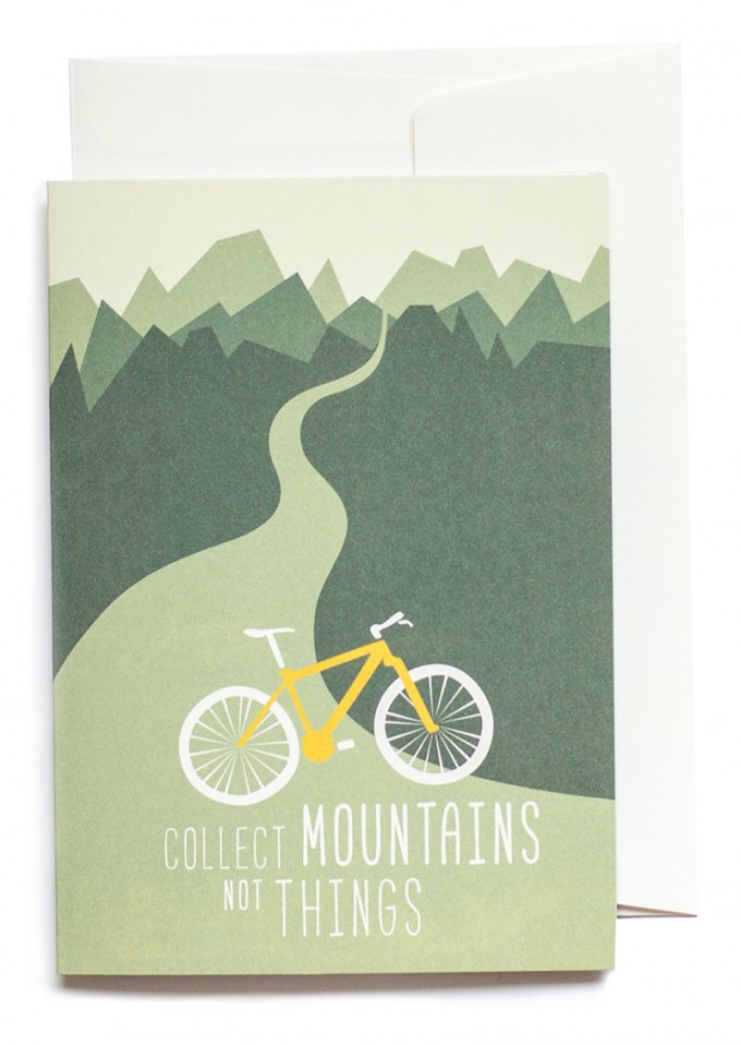 "Collect Mountains" Klappkarte von Roadtyping