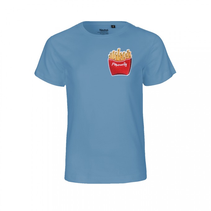 Rapü Design Kindershirt indigoblau "Pommunity" | Fair Trade Rapü Design Kindershirt indigoblau "Pommunity" | Fair Trade