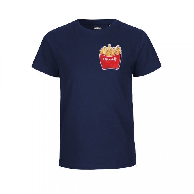 Rapü Design Kindershirt navyblau "Pommunity" | Fair Trade Rapü Design Kindershirt navyblau "Pommunity" | Fair Trade