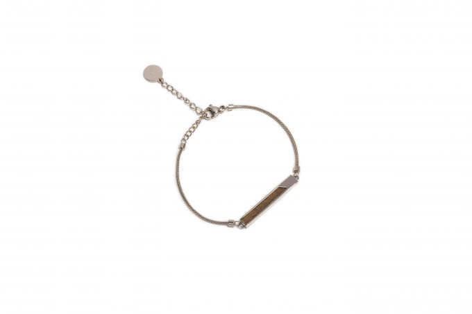 BeWooden Armband mit Holzdetail - Neue Collection - Rea Bracelet Rectangle