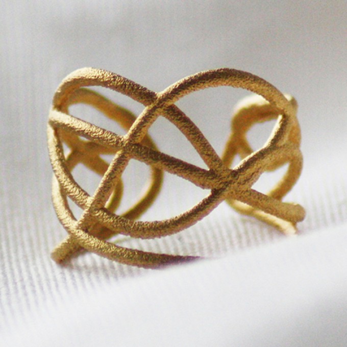 Laura Spilker – Ring "Sei du Selbst" 18 kt Goldplattiert Laura Spilker – Ring "Sei du Selbst" 18 kt Goldplattiert