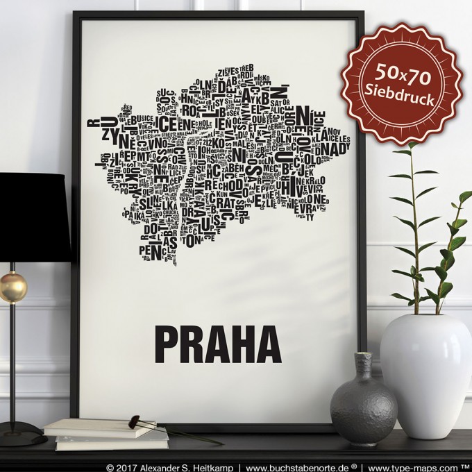 Buchstabenort Prag Poster Typografie Buchstabenort Prag Poster Typografie