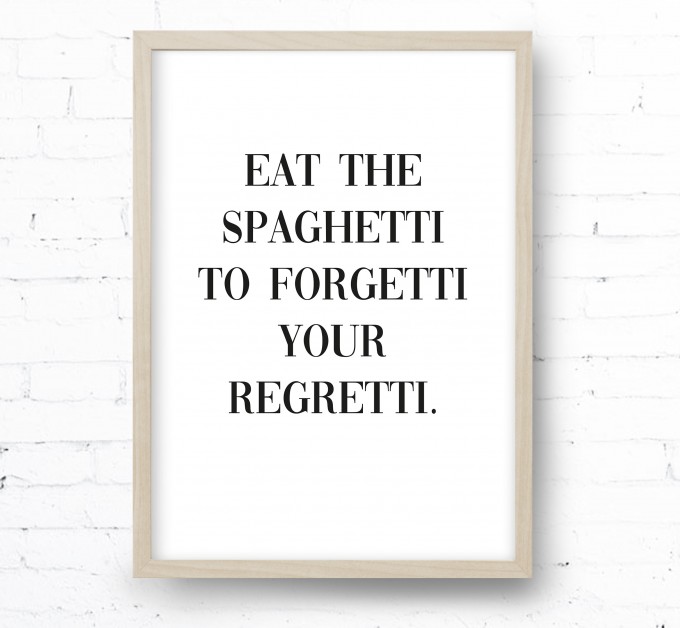 Kruth Design POSTER SPAGHETTI Kruth Design POSTER SPAGHETTI