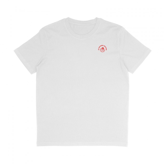 ORGANIC T-SHIRT TE QUIERO MUCHO | UNISEX | WEISS – Studio Schön® ORGANIC T-SHIRT TE QUIERO MUCHO | UNISEX | WEISS – Studio Schön®