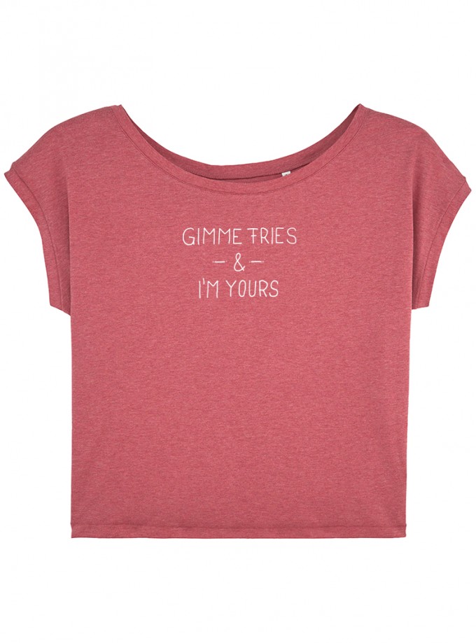 wat? Apparel Gimme fries - Cropped Top Damen wat? Apparel Gimme fries - Cropped Top Damen