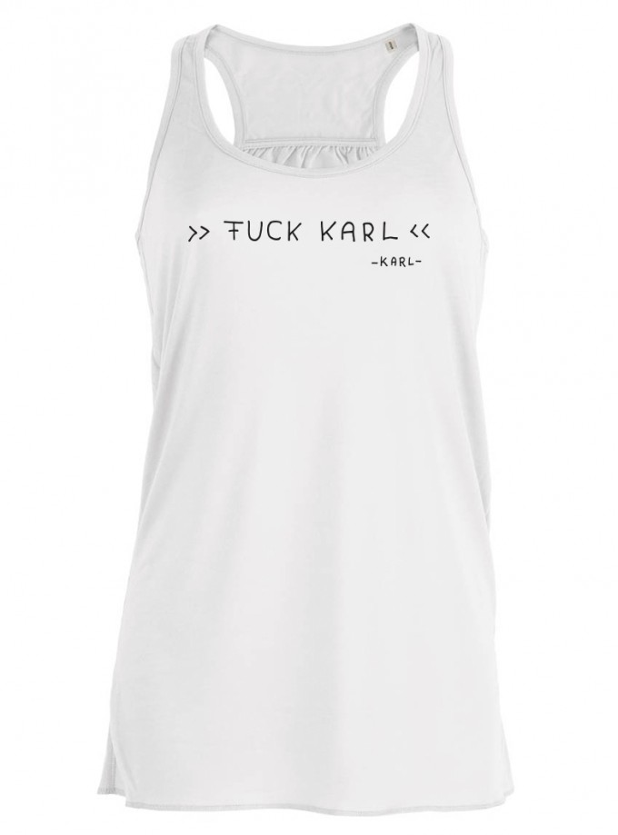 wat? Apparel Fuck Karl - Long Tank Top Damen wat? Apparel Fuck Karl - Long Tank Top Damen