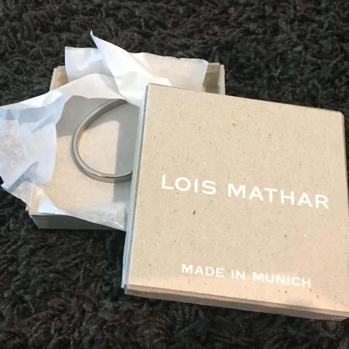 Lois Mathar Armband, Edelstahl, breit: 6 mm Lois Mathar Armband, Edelstahl, breit: 6 mm