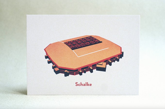 Postkarte für Fußball-Fans Stadion Schalke - Arena AufSchalke (Veltins-Arena) | ostkarte