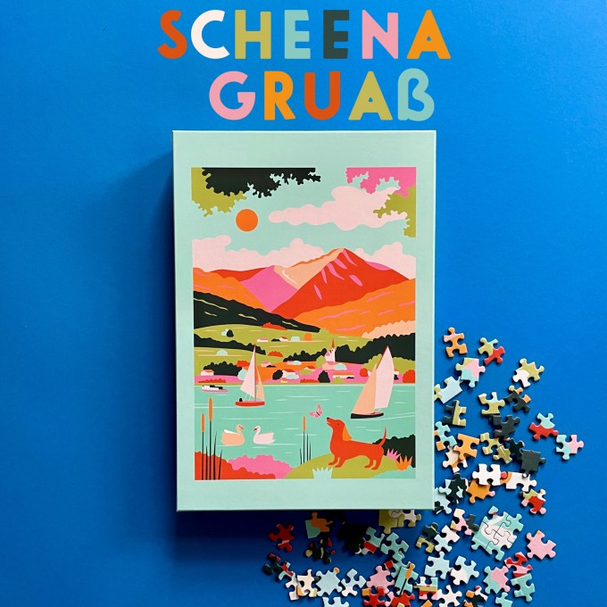 Das Puzzle Kollektiv - Puzzle "Scheena Gruaß" 500 Teile
