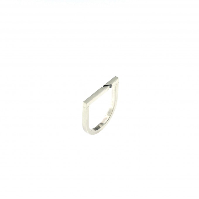 DOPPELLUDWIG – Ring "Geteilt" aus 925/- Silber DOPPELLUDWIG – Ring "Geteilt" aus 925/- Silber