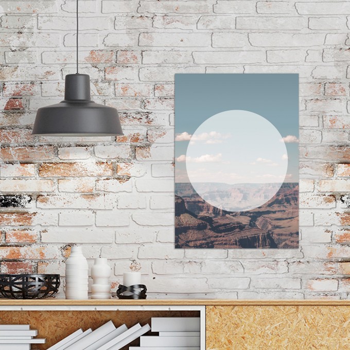JOE MANIA / Modern Artprint Poster / Landscapes Circular 1 (Grand Canyon) DIN A4 - A0 JOE MANIA / Modern Artprint Poster / Landscapes Circular 1 (Grand Canyon) DIN A4 - A0
