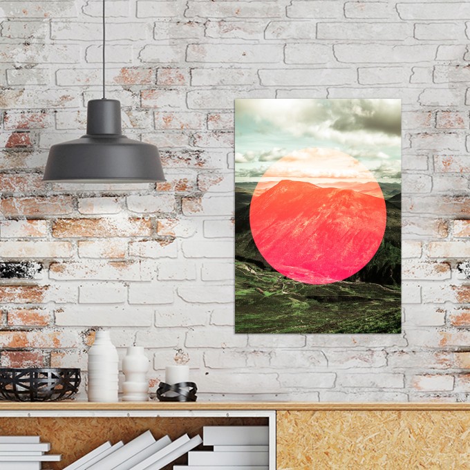JOE MANIA / Modern Artprint Poster / Landscapes Circular 1 (Scottish Highlands) DIN A4 - A0 JOE MANIA / Modern Artprint Poster / Landscapes Circular 1 (Scottish Highlands) DIN A4 - A0