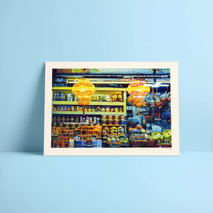 A3 - Filmfotografie Risoprint - Motiv: Chinatown Markt in Bangkok - Vitja Photo Prints