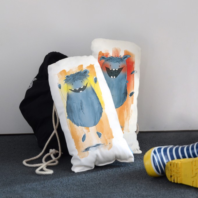 Schwesterkind – Vorlesekissen Mo-Mo-Monster Schwesterkind – Vorlesekissen Mo-Mo-Monster