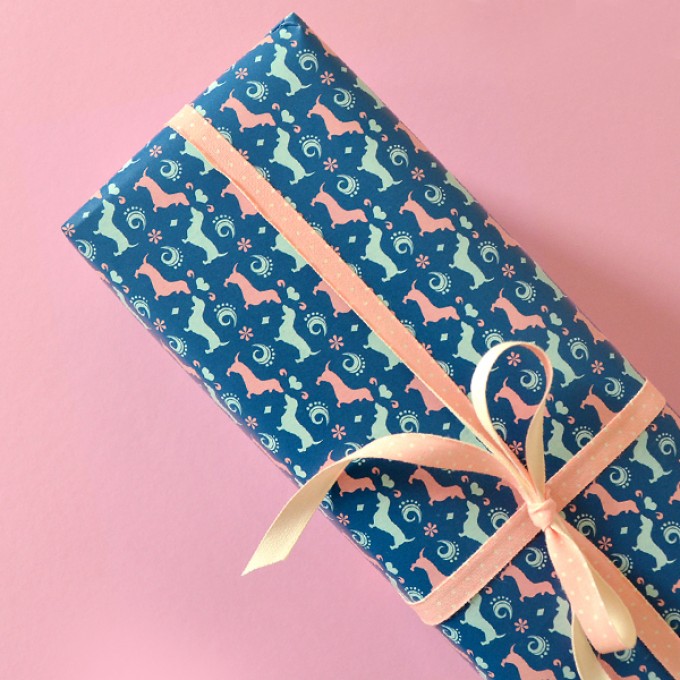 HEIMATFORMAT Geschenkpapier WALDI dunkelblau // inkl. Versand HEIMATFORMAT Geschenkpapier WALDI dunkelblau // inkl. Versand
