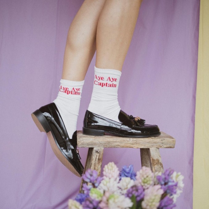 Aye Aye Captain Socken white/red
von Femme de Marin Aye Aye Captain Socken white/red
von Femme de Marin