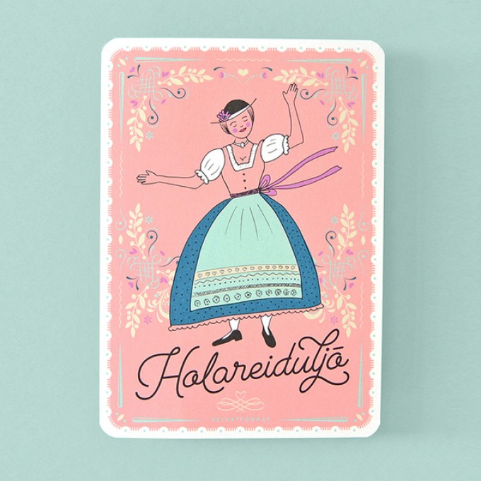 HEIMATFORMAT HOLAREIDULJÖ – Liesl // Bayerische Postkarte HEIMATFORMAT HOLAREIDULJÖ – Liesl // Bayerische Postkarte
