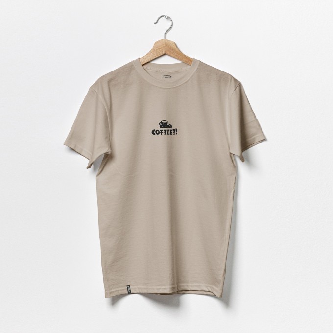 "COFFEE?!" T-Shirt Desert Dust // FUNST Studio, Verena Senn