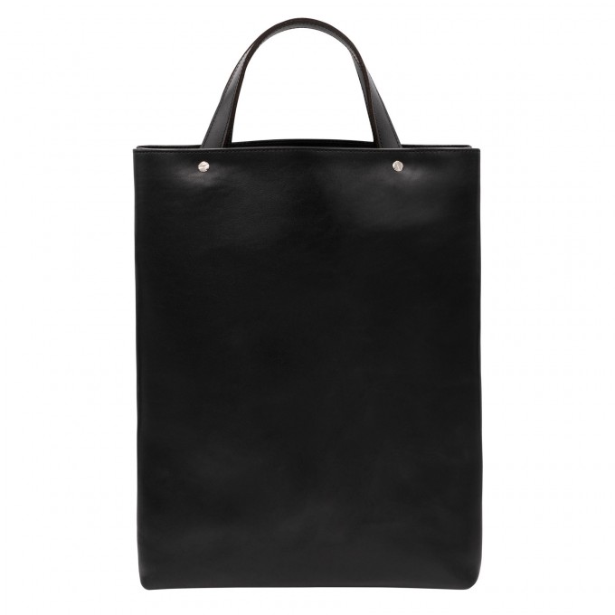 Shopper schwarz – aus premium pflanzlich gegerbtem Leder Shopper schwarz – aus premium pflanzlich gegerbtem Leder
