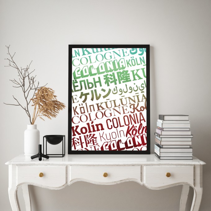 Stadtliebe® | Köln - International Kunstdruck verschiedene Größen DIN A3 Stadtliebe® | Köln - International Kunstdruck verschiedene Größen DIN A3