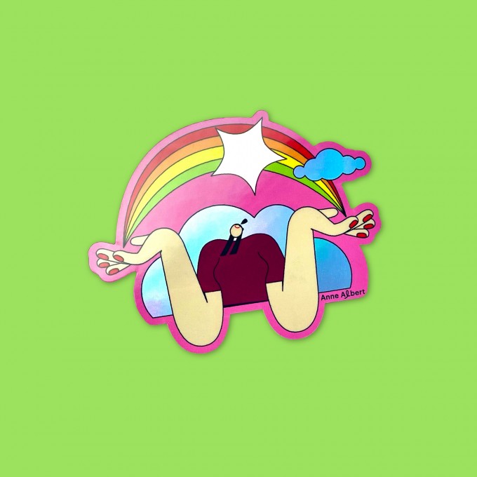 Anne Albert – Sticker