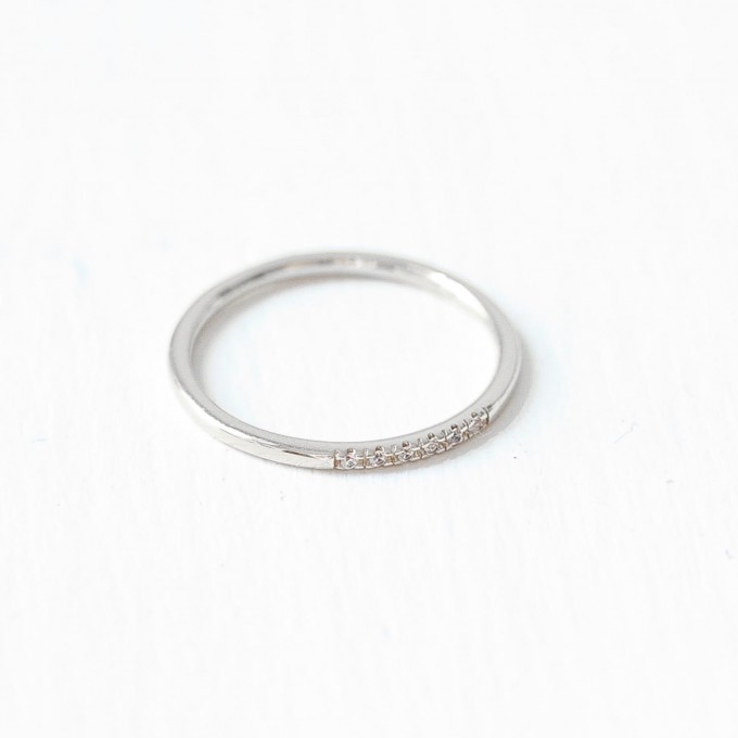 Oh Bracelet Berlin – Stapelring VI aus 925 Sterlingsilber weißvergoldet Oh Bracelet Berlin – Stapelring VI aus 925 Sterlingsilber weißvergoldet