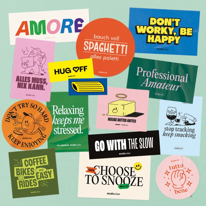 Stickerset XXL (bestehend aus 15 Aufklebern) – studio ciao Stickerset XXL (bestehend aus 15 Aufklebern) – studio ciao